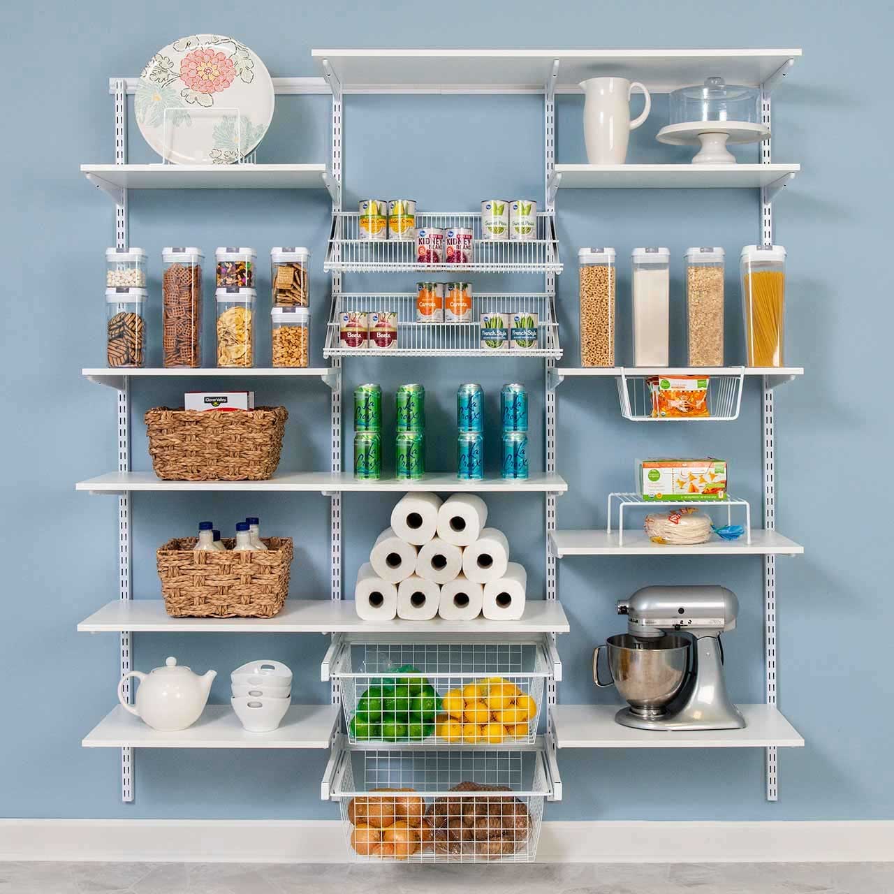 QuikTRAY Rollout Complete 6 Shelf Pantry Kit