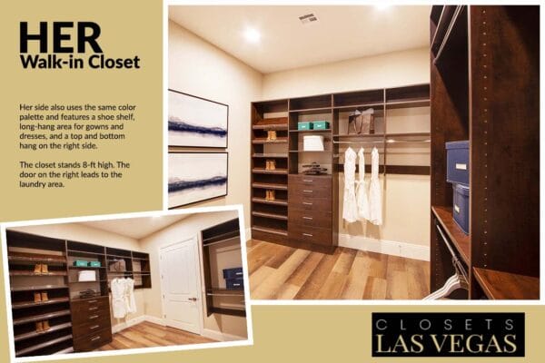His and Hers Walk-In Closet Design Ideas | Closets Las Vegas
