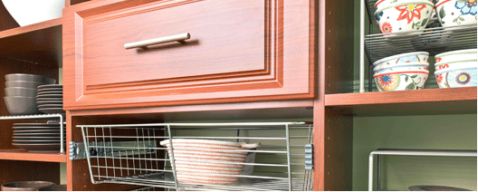 high end kitchen pantry pull out basket