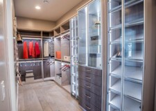 This high end custom closets in Las Vegas has sophisticated features and modern design. For her high end custom closets in Las Vegas with sophisticated features