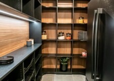 This custom kitchen pantry design in a residential home in Sandalwood has an eye-catching elegance. Custom Kitchen Pantry Las Vegas, NV