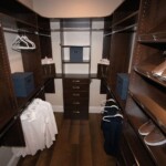 His walk in closet design