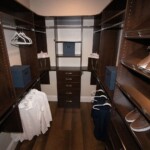 His walk in closet design