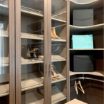 The glass door feature on the slanted shoe shelves is a time saver as it makes finding your stuff easier and faster. Closet System Companies Las Vegas, NV