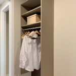 With professionals in mind, this closet was built to provide ease. Hang your clothes here so you're ready to go for the next day.