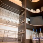 Food preparation is easier with these wire baskets. Store what you need in the baskets, and you can pull it out and go.