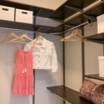 This small bedroom closet also has upper shelves you can use for storage. Shelving In Closets