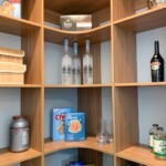 Our pantry organizing system has rounded corner shelves so you can fully take advantage of the space!