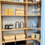 This pantry also has pull out wire baskets so you can take everything you need in one go. (Check out the video to watch it in action!)