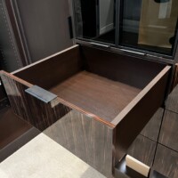 Inside look of the custom walk in closet 10in tall drawer.